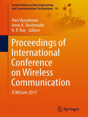 cover image of Proceedings of International Conference on Wireless Communication